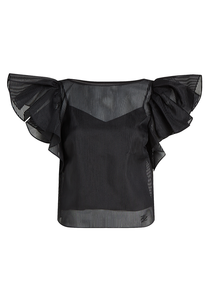 ORGANZA RUFFLE TOP