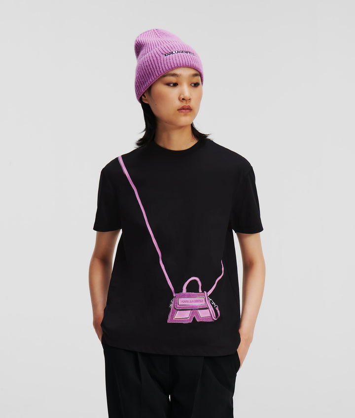 IKON K CROSS BAG T-SHIRT -LILAC