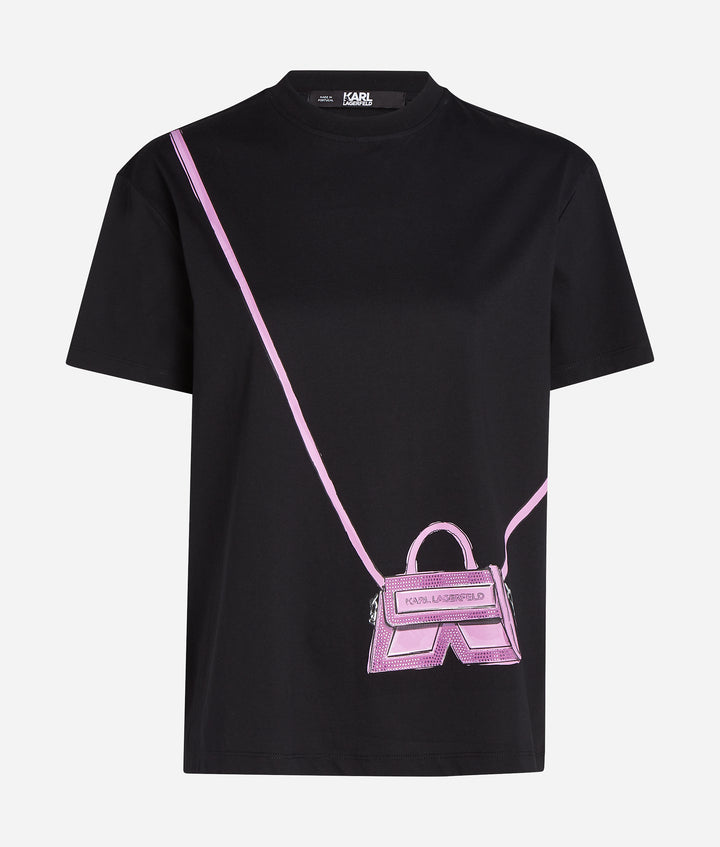 IKON K CROSS BAG T-SHIRT -LILAC