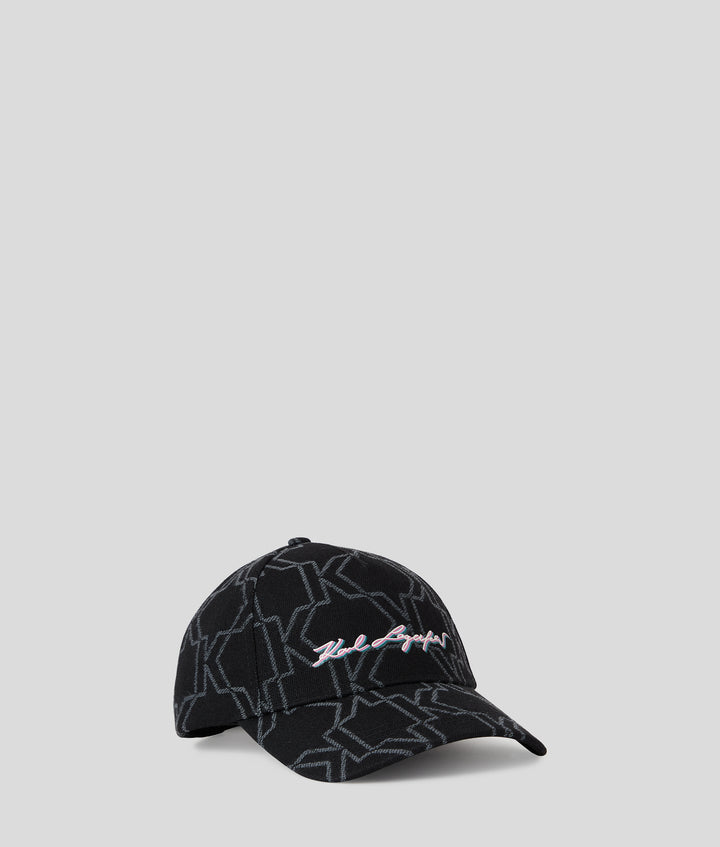 K/MONOGRAM SIGNATURE CAP