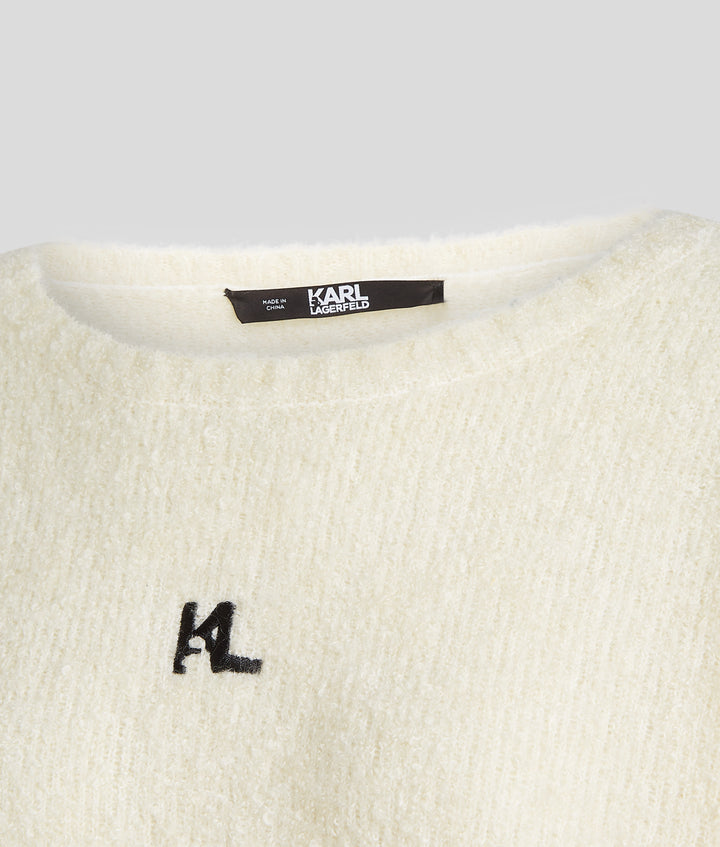 KL LOGO FLUFFY SWEATER