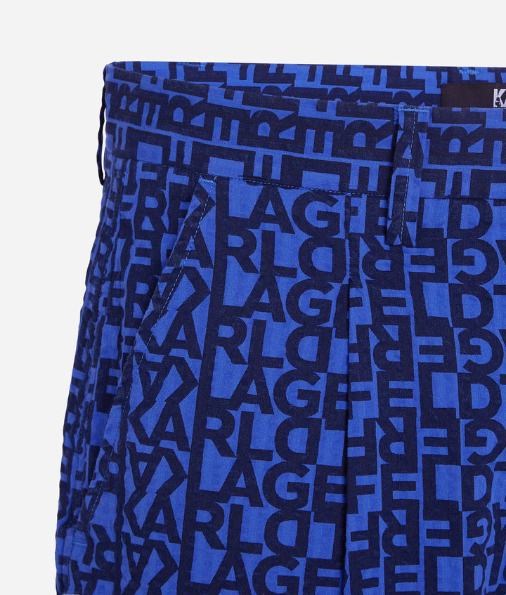 AOP LOGO SEERSUCKER SHORTS