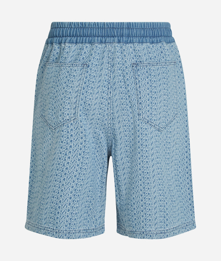 AOP LOGO DENIM SHORTS