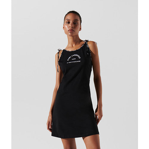 LOGO SHORT BEACH DRESS