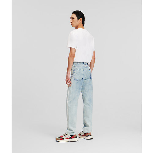 DENIM PANTS W/ SPORT STRIPE