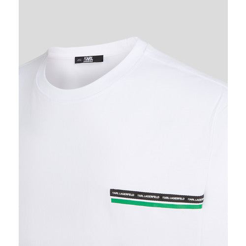 WOVEN TAPE STRIPE T-SHIRT