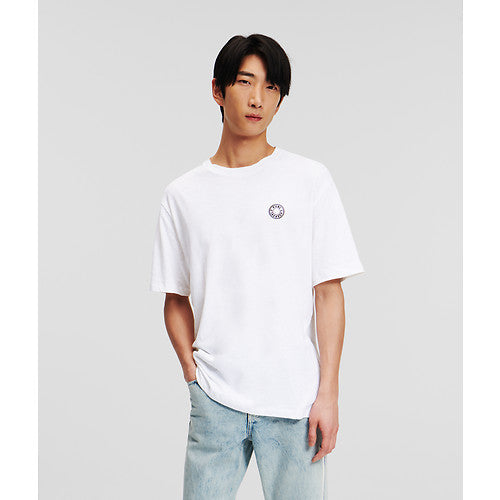 SMALL CIRCLE LOGO LINEN TEE