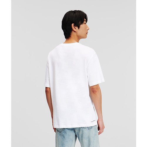 SMALL CIRCLE LOGO LINEN TEE