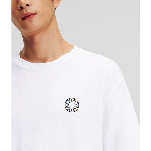 SMALL CIRCLE LOGO LINEN TEE