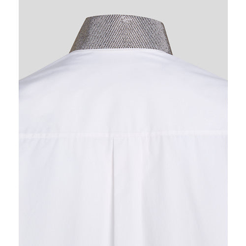 RHINESTONE COLLAR SHIRT