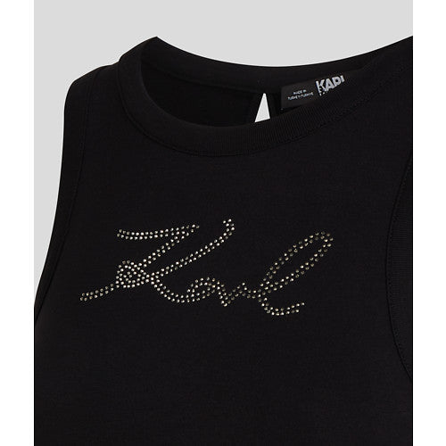 KARL RHINESTONE TANK TOP