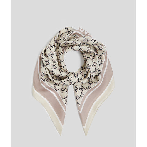 K/MONOGRAM SILK SCARF