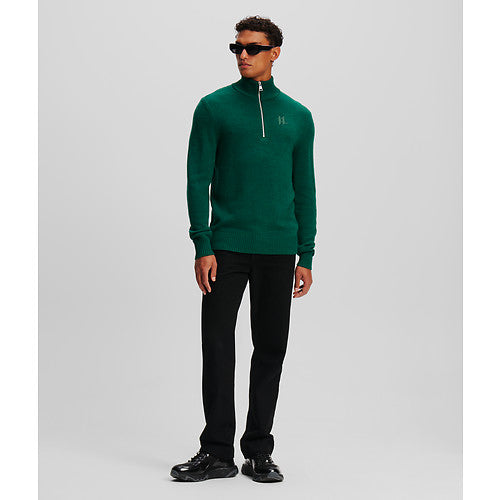 HALF ZIP TURTLENECK