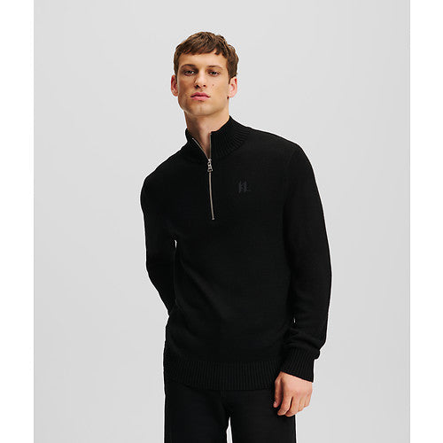 HALF ZIP TURTLENECK