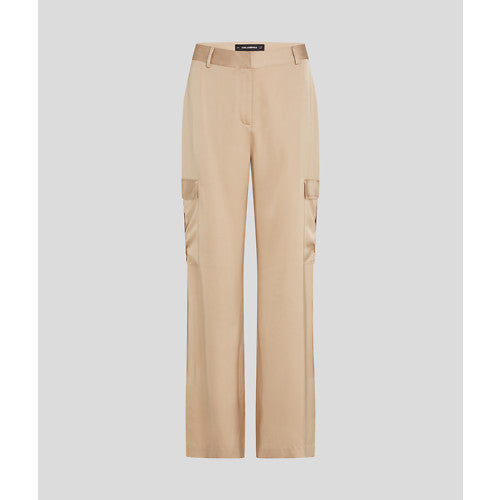 SATIN CARGO PANTS