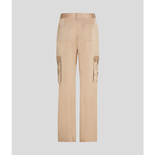 SATIN CARGO PANTS