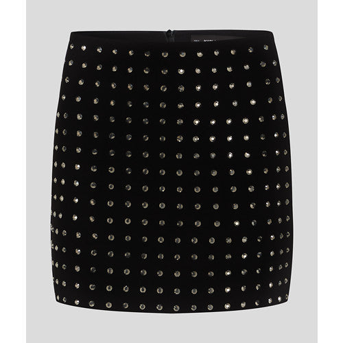 LARGE RHINESTONE MINI SKIRT