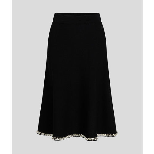 A LINE PEARL KNIT SKIRT