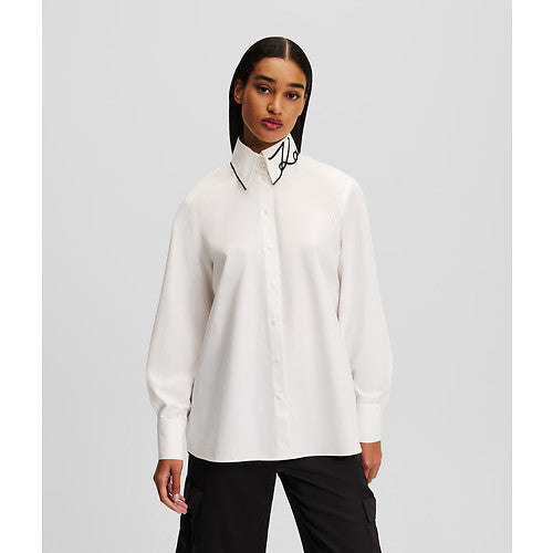 SIGNATURE COLLAR POPLIN SHIRT