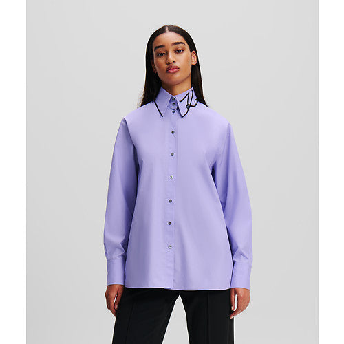 SIGNATURE COLLAR POPLIN SHIRT