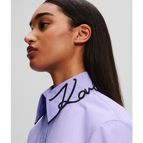 SIGNATURE COLLAR POPLIN SHIRT