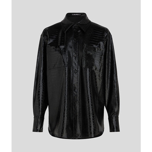 FAUX LEATHER SHIRT