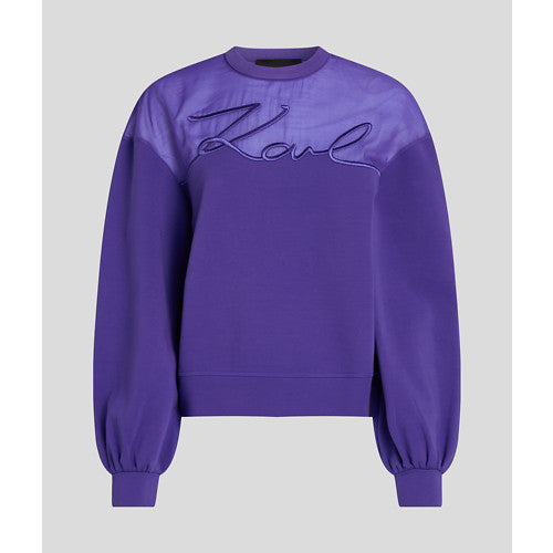 FABRIC MIX SIGNATURE SWEAT