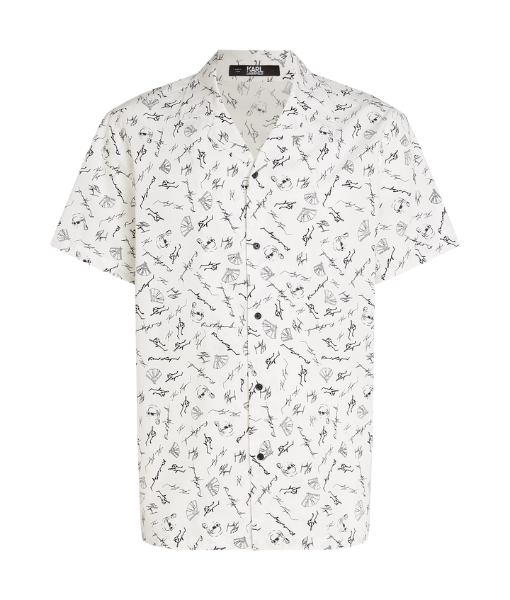 K-SKETCH AOP POPLIN SHIRT