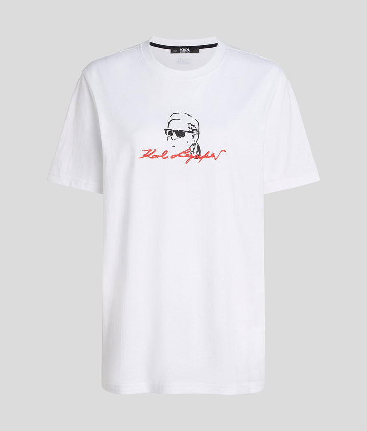 KARL PROFILE SKETCH T-SHIRT