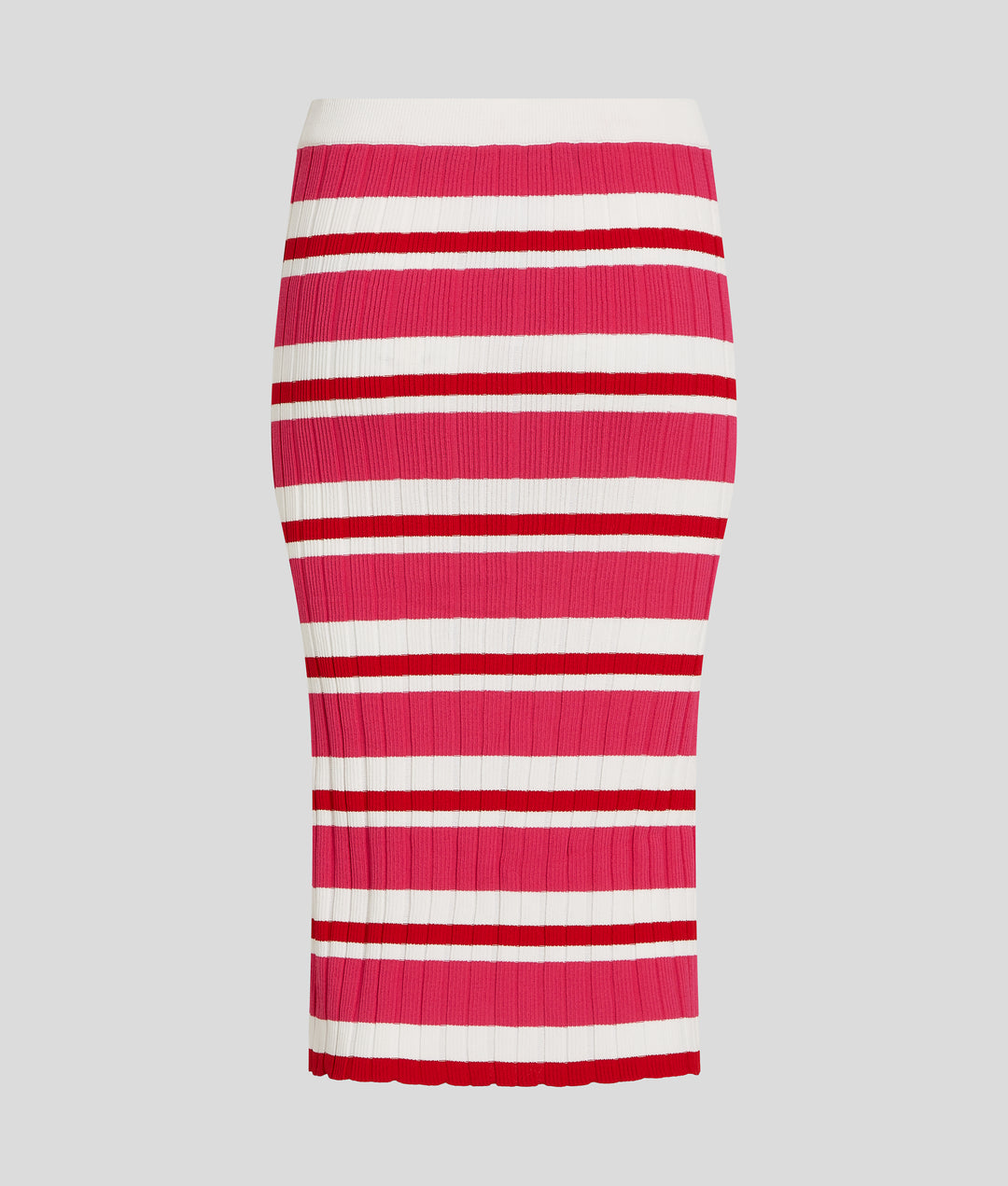 MULTI STRIPES RIB KNIT SKIRT