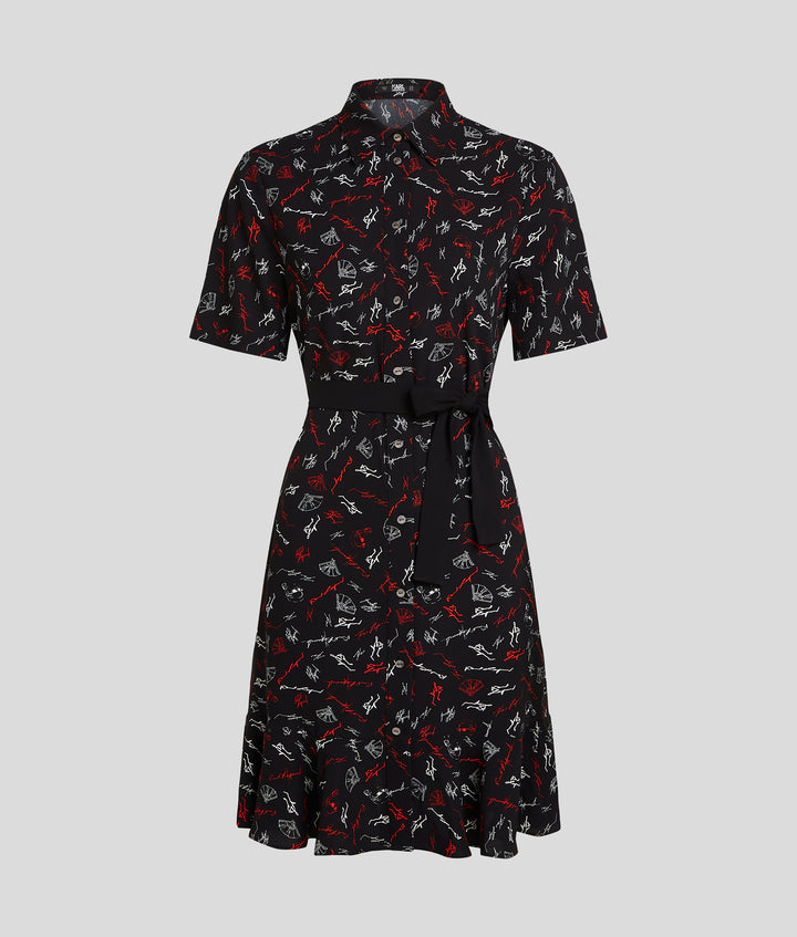 K-SKETCH AOP SHIRT DRESS