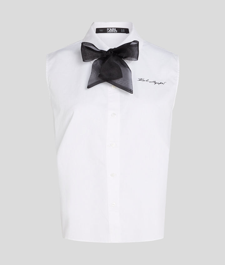 POPLIN SHIRT W BOW