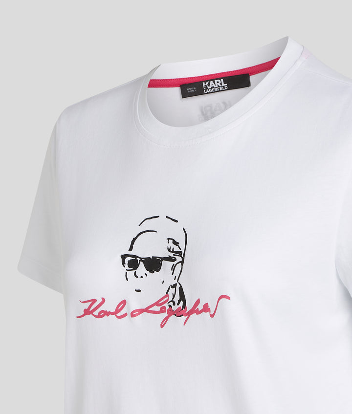 KARL PROFILE SKETCH T-SHIRT