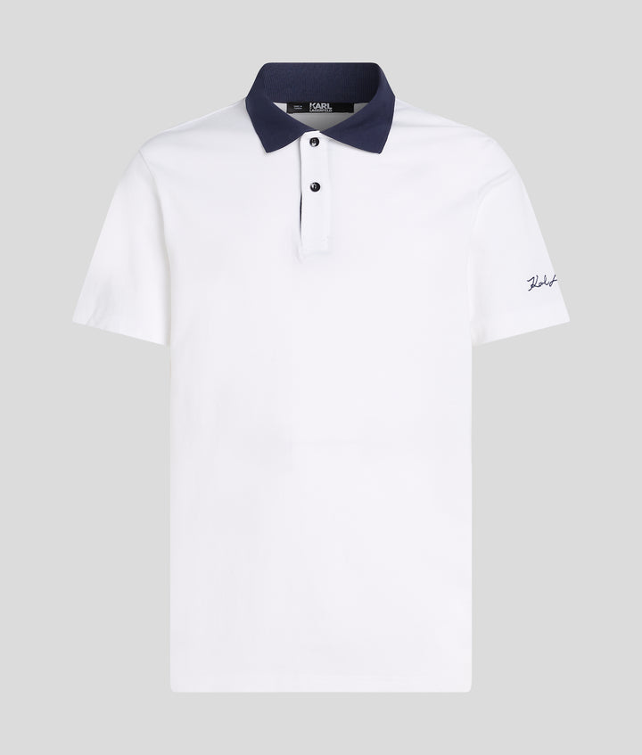 LOGO SS POLO CTRST COLLAR