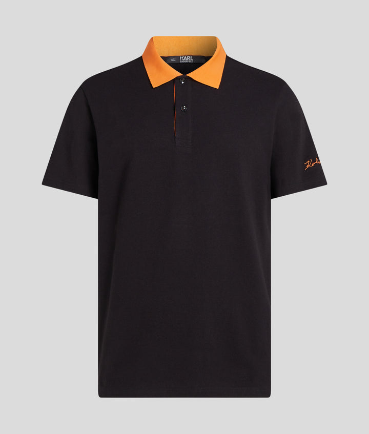 LOGO SS POLO CTRST COLLAR