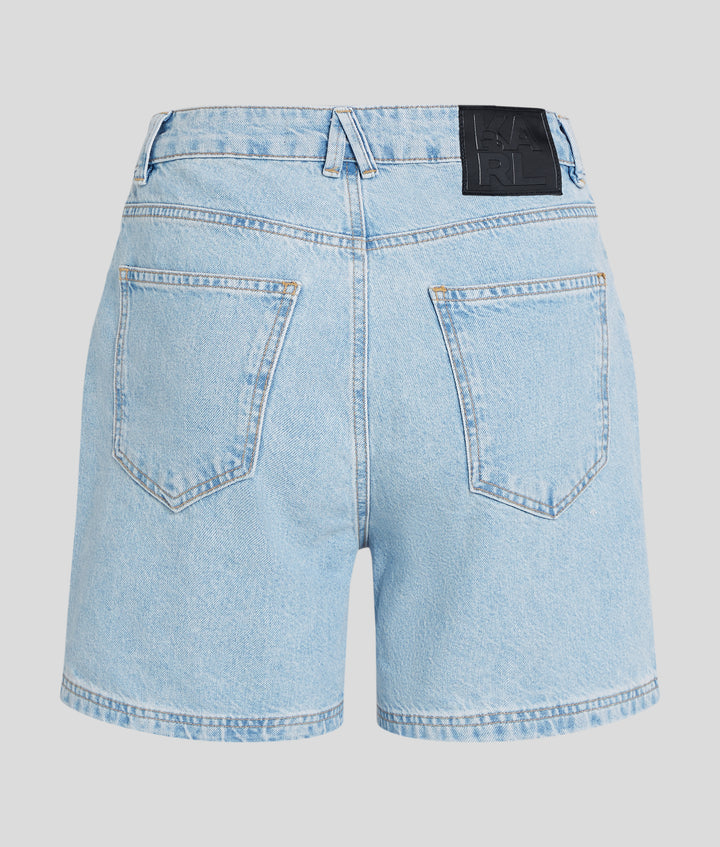 LIGHT BLUE LOOSE DENIM SHORT