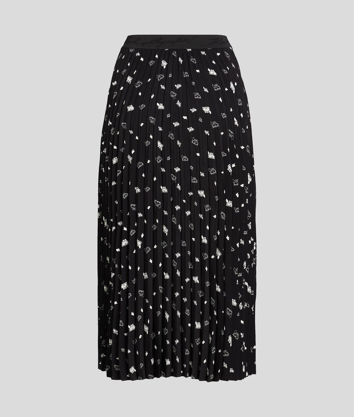 KOCKTAIL KARL PLEATED SKIRT