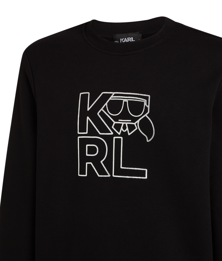 SLVR KOCKTAIL BLK LG SWTSHIRT