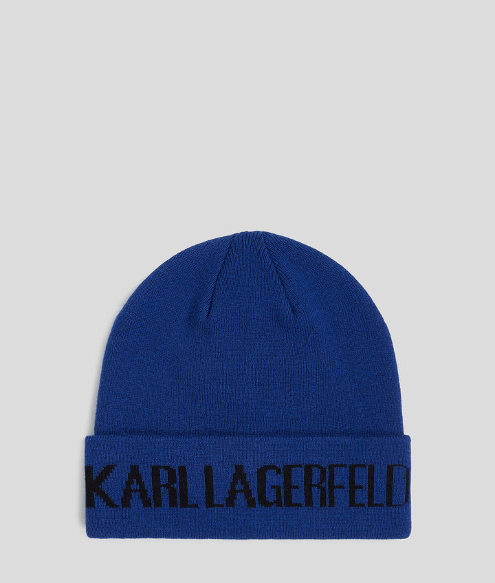 ELONGATED LOGO BEANIE