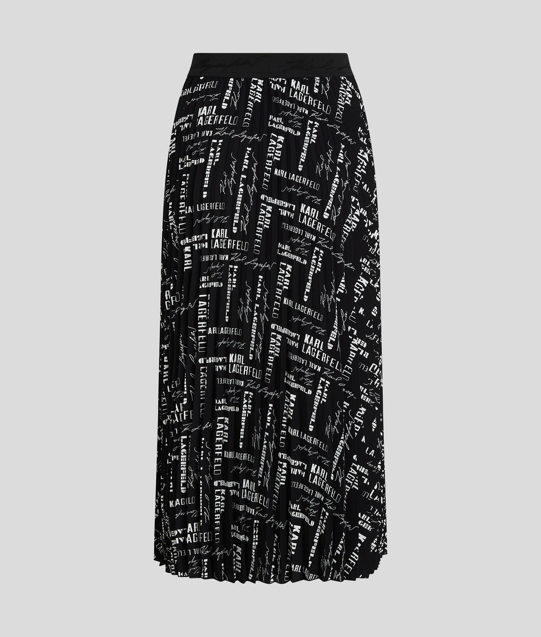 LOGO AOP PLEATED SKIRT