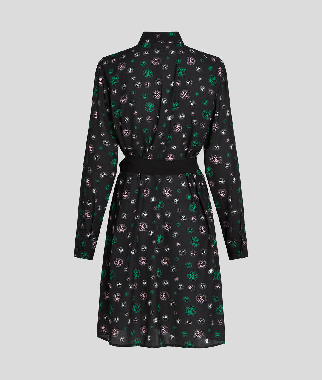 DOTS AOP FLUID SHIRT DRESS