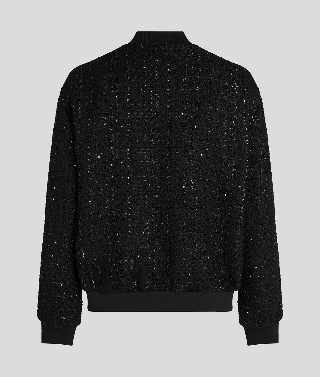 SPARKLE BOUCLE BOMBER JACKET