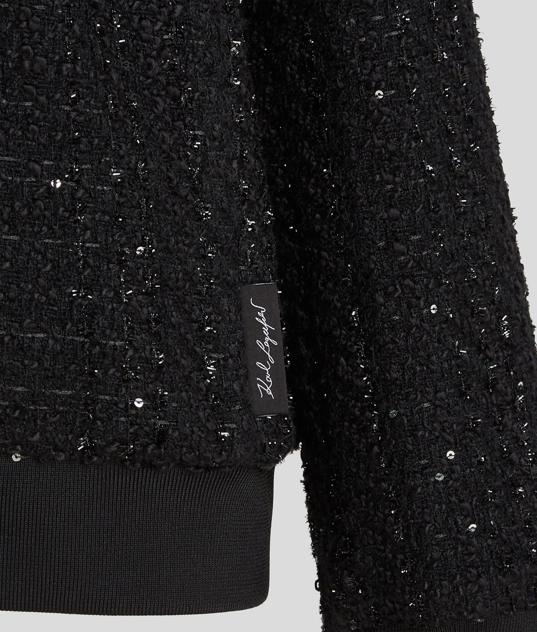 SPARKLE BOUCLE BOMBER JACKET