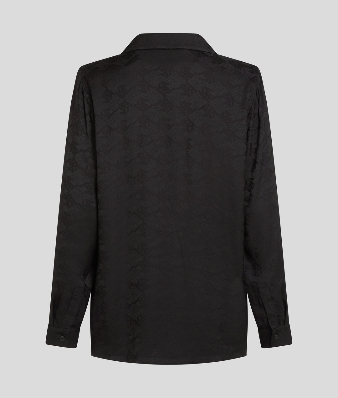 BLOCK LOGO JACQUARD BLOUSE