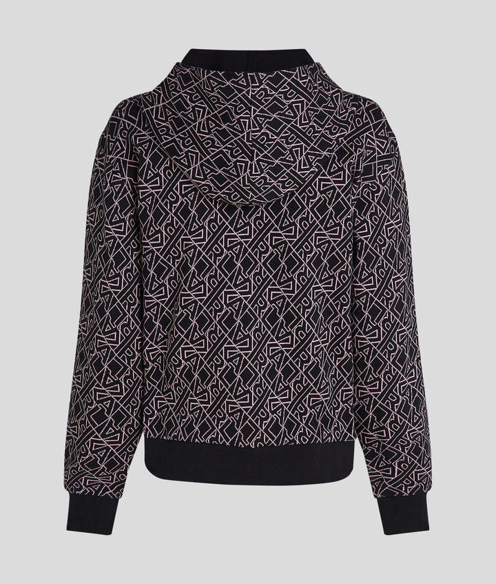 AOP KNITTED ZIPPED SWEATSHIRT