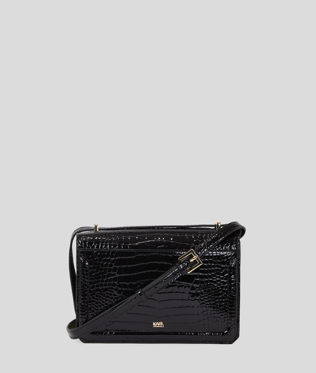 K/MAU CROCO SHOULDER BAG