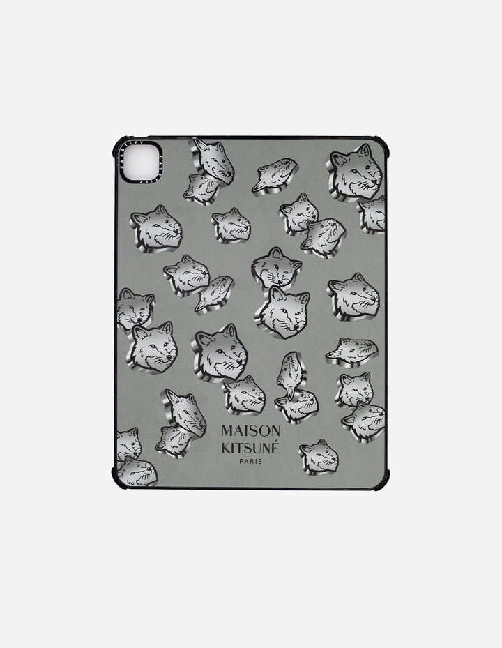 MAISON KITSUNE x CASETIFY IPAD PRO 11" GLAM FOX ULTRA IMPACT CASE SILVER