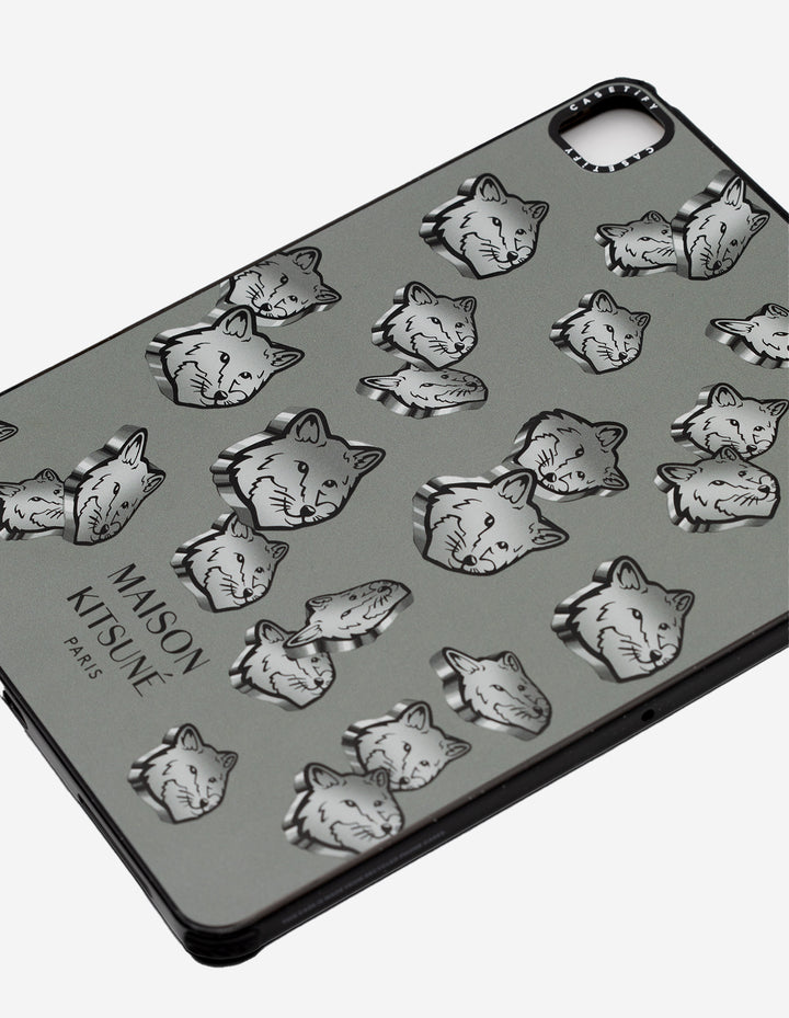 MAISON KITSUNE x CASETIFY IPAD PRO 11" GLAM FOX ULTRA IMPACT CASE SILVER