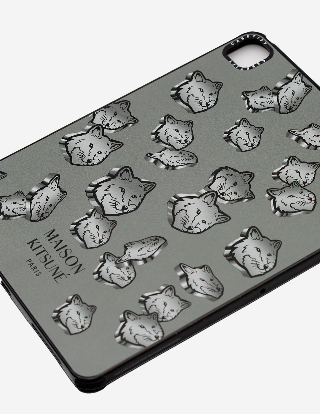 MAISON KITSUNE x CASETIFY IPAD PRO 12,9" GLAM FOX ULTRA IMPACT CASE SILVER