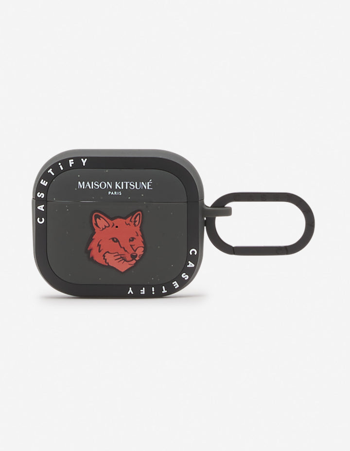 MAISON KITSUNE x CASETIFY AIRPODS PRO 2 BOLD FOX HEAD IMPACT CASE AUTUMN RED